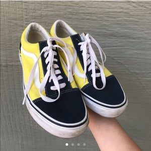Navy and Yellow Vans